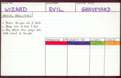 character card for the wizard